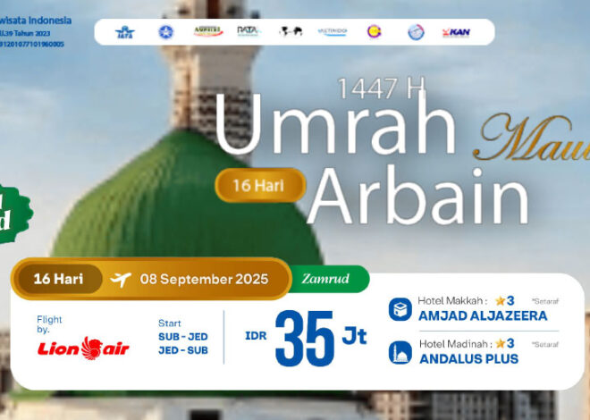 Biaya Umroh Surabaya 16 hari Keberangkataan 8 September 2025