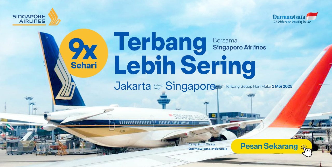 Terbang lebih mudah ke Singapura dengan Singapore Airlines
