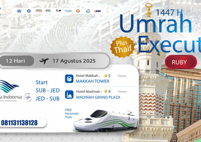 Biaya Umroh Paket Ruby 12 Hari Surabaya 17 Agustus 2025