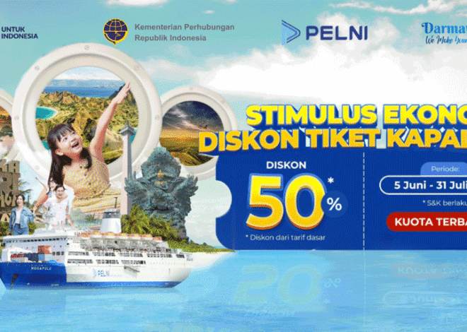 Tiket Kapal PELNI Diskon 50% Dukung Stimulus Ekonomi Nasional