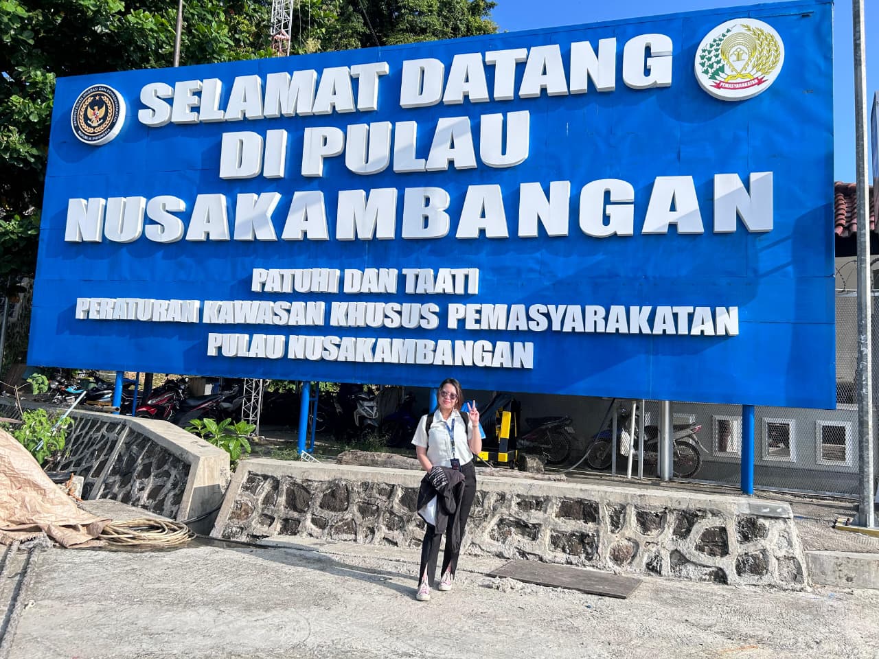 Jurnalis ANTARA Agatha Olivia Liputan di Lapas Nusakambangan