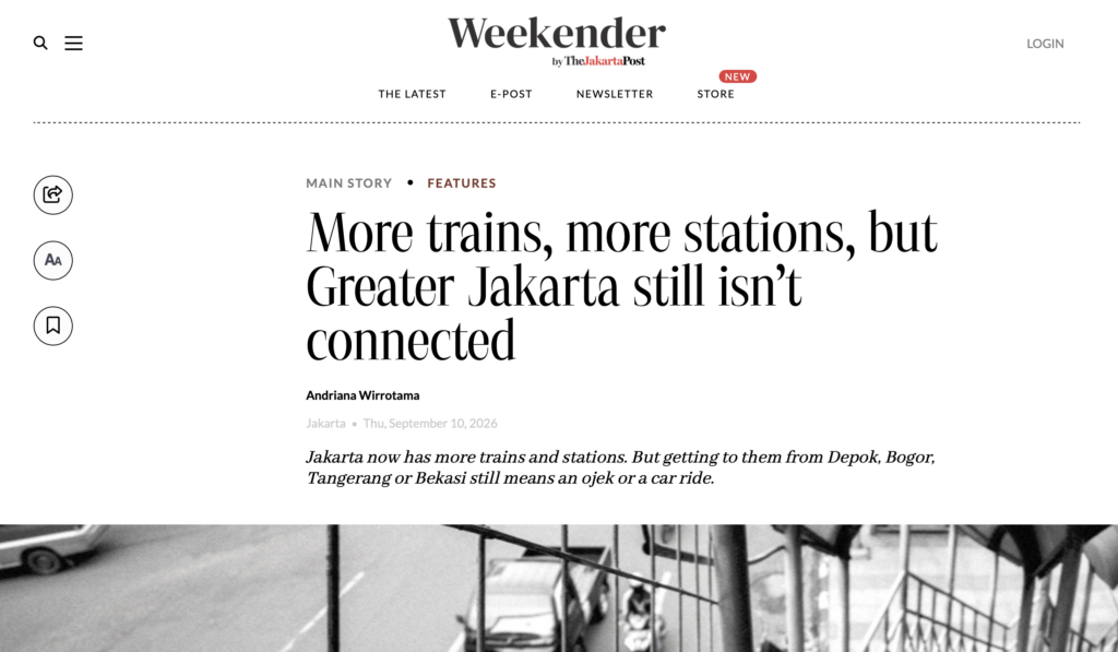 RadVoice Angkat Isu Transportasi di Artikel The Jakarta Post